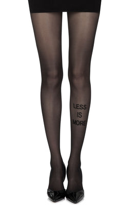 Zohara “Less Is More” Sheer Print Tights