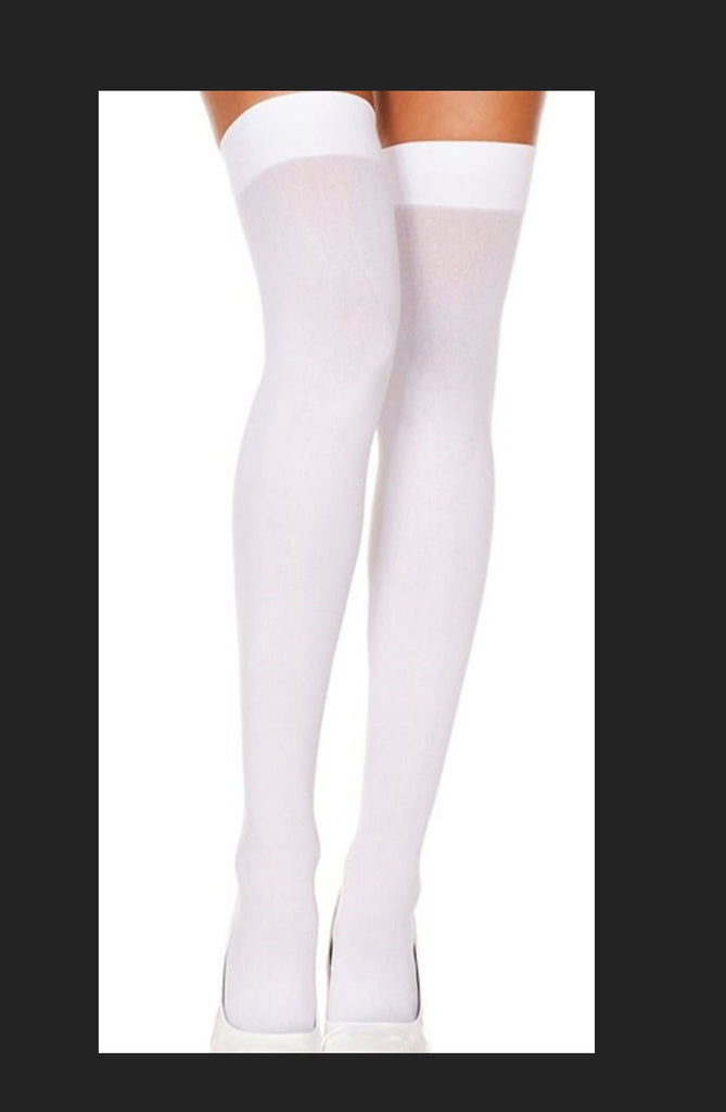 SoH-HS 90042 Thigh High Stockings White
