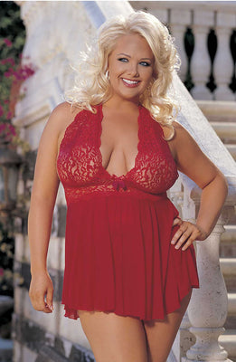 Shirley of Hollywood SoH-HL 96164Q (Plus Size) Red