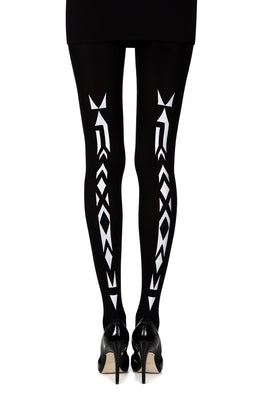 Zohara “Traibel” Black Print Tights