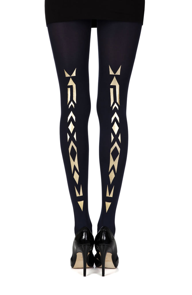 Zohara “Traibel” Blue Print Tights