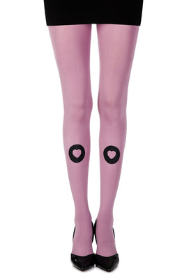 Zohara “Into My Heart” Violet Print Tights