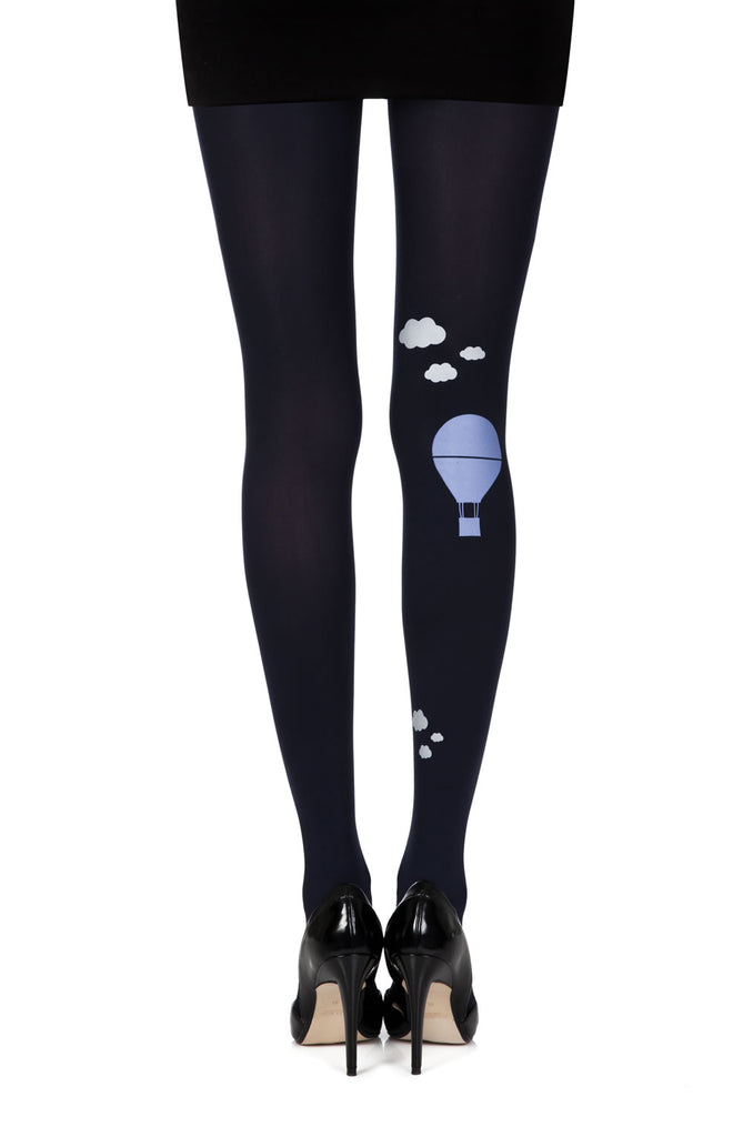 Zohara “Hot Air Balloon” Blue Print Tights
