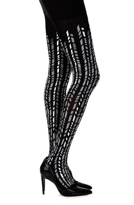 Zohara “Cross It” Print Tights