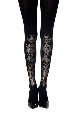 Zohara "Pretty Flower Girl" Print Tights
