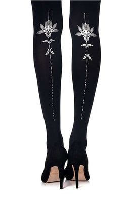 Zohara "Sexy Lili Rose" Print Tights