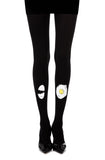 Zohara “Sunny Side Up” Black Print Tights