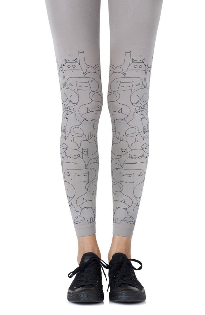 ZOHARA C391LGB Light Grey Leggings Size 1