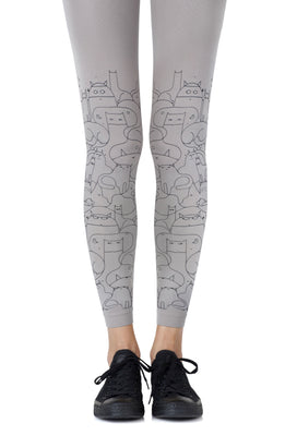 ZOHARA C391LGB Light Grey Leggings Size 1