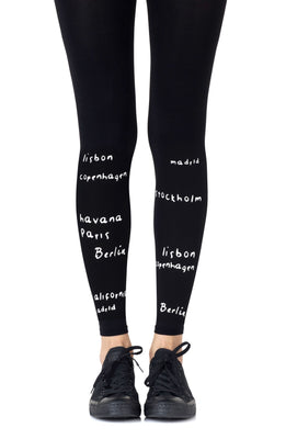 ZOHARA C392BW Black Leggings Size 1