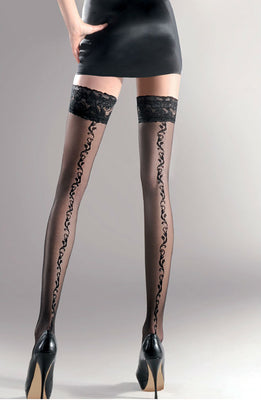 Gabriella Calze Luna Hold Ups Various1/2 (XS/S)