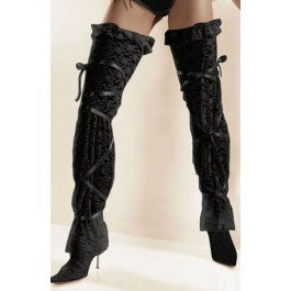 Roza Lady Stockings BlackL/XL