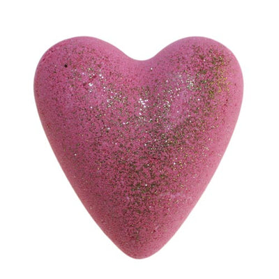Xmas Star Bath Heart - White