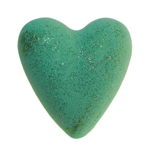 Holly Berry & Mistletoe Bath Heart - Red