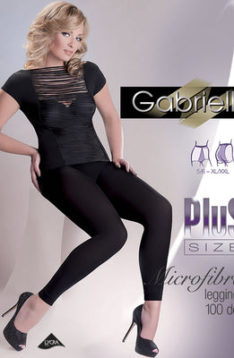 Gabriella Leggings Plus 163  Nero 5/6 (XL/XXL)
